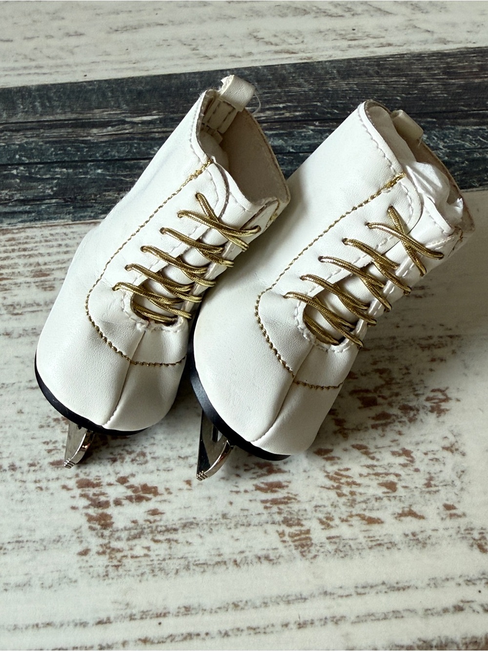 American Girl Doll Just Like You FANCY Ice Skates - 18” Doll Shoes SKATES Only